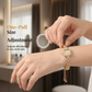 Dames Trekkoord Armband Horloge Vierkant Quartz