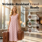 Dames Mouwloze Polka Dot Maxi Jurk met Zakken V-Hals Zomer Sundress