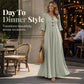 poeak™ Dames V-hals Losse Maxi Jurk – Vloeiend Silhouet & Dagelijks Comfort