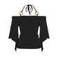 Off-the-shoulder haltertop voor dames