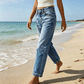 Dames Rekbare Klassieke Denim Jeans