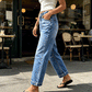 Dames Rekbare Klassieke Denim Jeans
