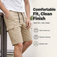Heren Klassieke Cargo Stretch Shorts