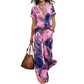 Dames Casual Korte Mouw Top en Broek Set