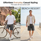 🩳 Lichte denimshort voor heren voor de zomer – losse pasvorm, elastische tailleband, diepe zakken 🌊