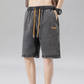 🩳 Lichte denimshort voor heren voor de zomer – losse pasvorm, elastische tailleband, diepe zakken 🌊