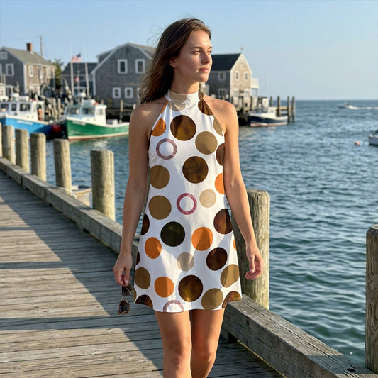 Flatterende Halter A-Lijn Jurk