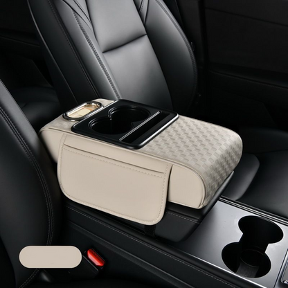 🚗💥 50% KORTING! Stop met het zoeken naar je telefoon, tissues en sleutels tijdens het rijden! Deze 5-in-1 armsteunkussen tovert je rommelige console om in een georganiseerde cockpit – met bekerhouder, telefoonvak en zelfs een tissueslot!