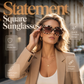 Statement Vierkante Zonnebril