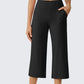 Dames Casual Wijde Pijp Cropped Broek