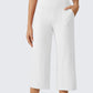 Dames Casual Wijde Pijp Cropped Broek