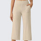 Dames Casual Wijde Pijp Cropped Broek