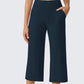 Dames Casual Wijde Pijp Cropped Broek