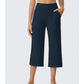 Dames Casual Wijde Pijp Cropped Broek