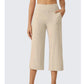 Dames Casual Wijde Pijp Cropped Broek