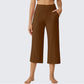 Dames Casual Wijde Pijp Cropped Broek