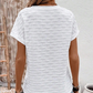 Dames Elegante Korte Mouw V-Hals Top