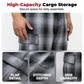 Heren Retro Geruite Losse Cargo Broek