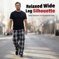 Heren Retro Geruite Losse Cargo Broek