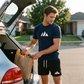 Heren Korte Mouw T-Shirt & Trekkoord Shorts Set