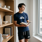 Heren Korte Mouw T-Shirt & Trekkoord Shorts Set