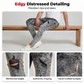Heren Slim Fit Gescheurde Jeans Stretch Versleten Denim Broek