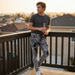 Heren Slim Fit Gescheurde Jeans Stretch Versleten Denim Broek