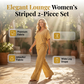Women’s Striped 2-Piece Set Top & Wide Leg Pants
