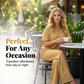 Women’s Striped 2-Piece Set Top & Wide Leg Pants