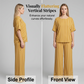 Women’s Striped 2-Piece Set Top & Wide Leg Pants