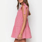 Women's Soft Casual V-Neck Mini Dress