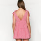 Women's Soft Casual V-Neck Mini Dress