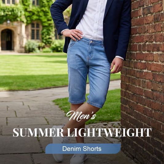 Heren Zomer Lichtgewicht Denim Shorts