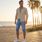 Heren Zomer Lichtgewicht Denim Shorts