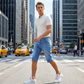 Heren Zomer Lichtgewicht Denim Shorts