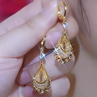 🥳 50% OFF! 🥳Women's Gold-Plated Teardrop Earrings