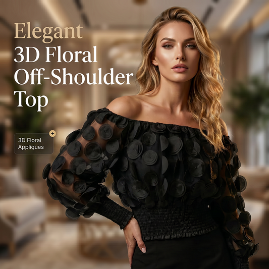 Off-shoulder aansluitende top voor dames