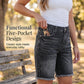 Dames Casual Hoge Taille Franjes Denim Shorts