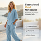Dames Casual V-hals Top en Wijde Broek Set
