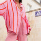Dames Oversized Gestreept Knoopjesoverhemd