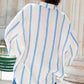 Dames Oversized Gestreept Knoopjesoverhemd