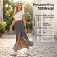 Dames Bloemenprint Hoge Taille Split Rok
