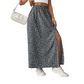 Dames Bloemenprint Hoge Taille Split Rok