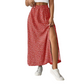 Dames Bloemenprint Hoge Taille Split Rok