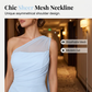 Asymmetrical Neckline Bodycon Formal Party Dress