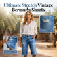 Dames Casual Distressed Denim Bermuda Shorts