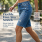 Dames Casual Distressed Denim Bermuda Shorts