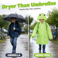 Waterdichte regenponcho voor kinderen met capuchon