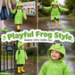 Waterdichte regenponcho voor kinderen met capuchon
