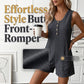 Dames Mouwloze Romper met Knoopsluiting